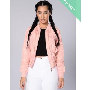 Fashion nova pink bomber